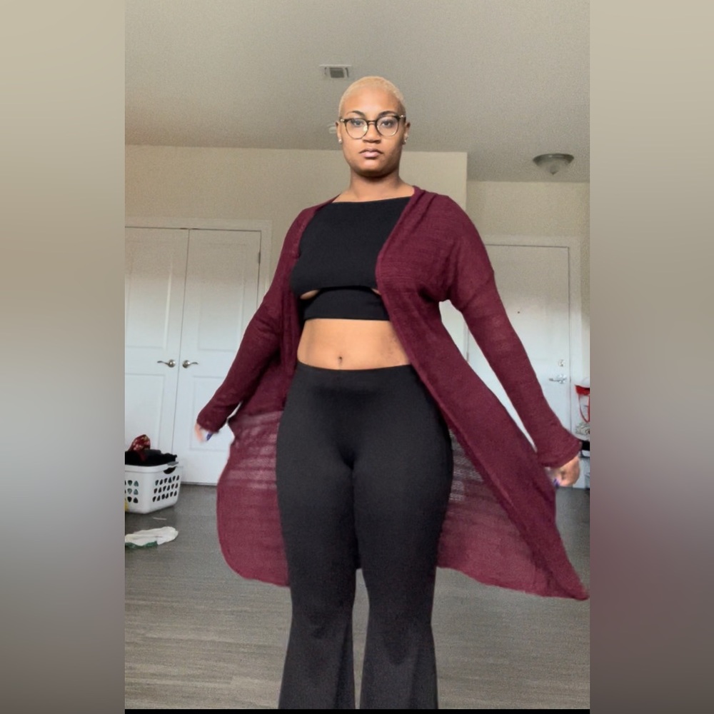 Rue 21 burgundy cardigan